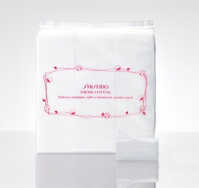 SHISEIDO EXCLUSIVE FACIAL COTTON PADS 100 NATURAL (165 pieces) Made in