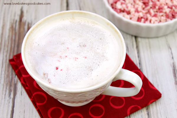 Dairy-Free Peppermint Mocha Latte - tastes just like the expensive coffeehouse drink! #DREAMLatte #ad