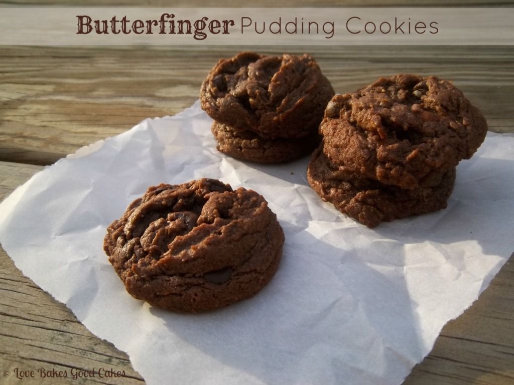 Butterfinger Pudding Cookies