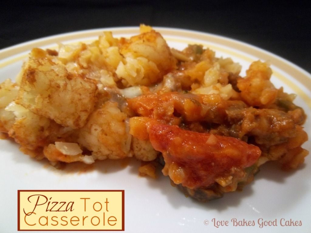 Pizza Tot Casserole