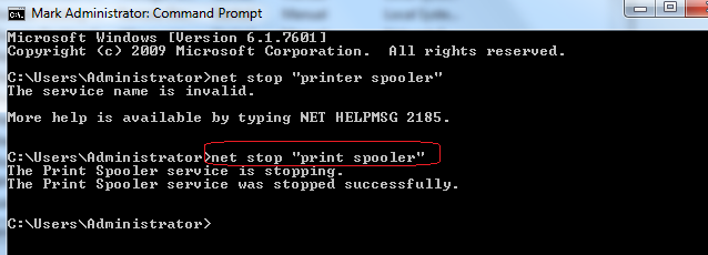 In registry open HKEY_LOCAL_MACHINESYSTEMCurrentControlSetControlPrintEnvironmentsWindows x86Print Processors
CLEANSPL.EXE WINDOWS 7