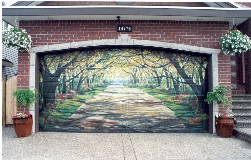 garage door with opener