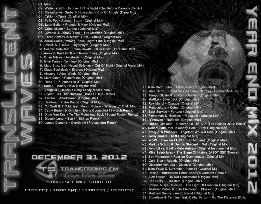 Tracklist TW YEM 2012