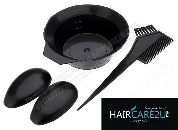 HAIRCARE2U.my Salon Hair Color Dye Tint DIY Hair Dye Bowl Comb & Brush