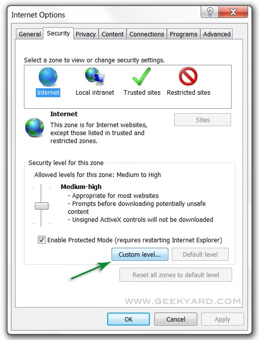 Enable Auto Refresh Internet Explorer 10