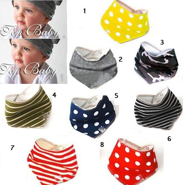 PACK OF 8 BABY BOYS GIRLS BANDANA TRIANGLE DRIBBLE BIBS 012 MONTHS MUSLIN eBay