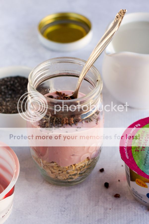 Black Cherry Cacao Dairy-Free Overnight Oats | Sweet, creamy, and delicious. Breakfast is too important to miss!