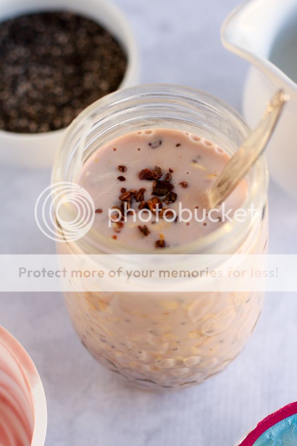 Black Cherry Cacao Dairy-Free Overnight Oats | Sweet, creamy, and delicious. Breakfast is too important to miss!