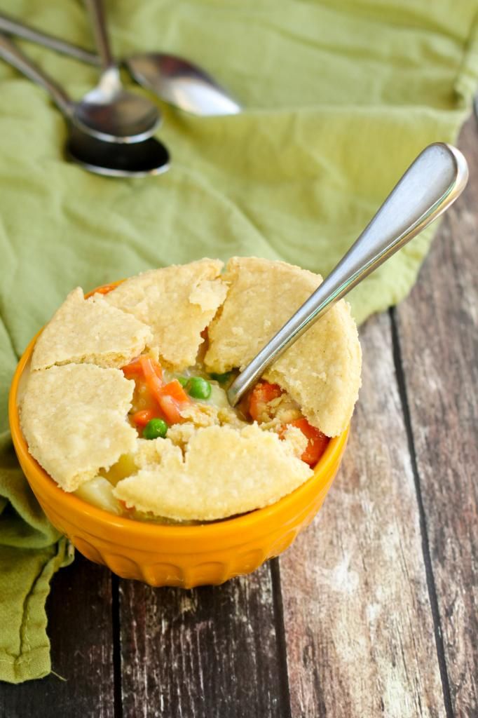 Creamy gluten-free chicken pot pie with a flaky gluten-free pie crust tastes just as good as you remember it. Peas, carrots, potatoes and chicken in a creamy gravy between two layers of buttery pie crust. It's almost too good to be true!