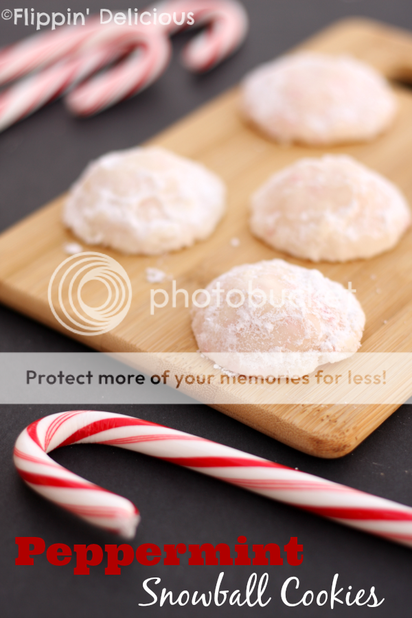 Gluten-Free Peppermint Snowball Cookies are buttery, crisp peppermint cookies with crushed candy canes inside all rolled in sweet powdered sugar. Perfect for the Holidays!